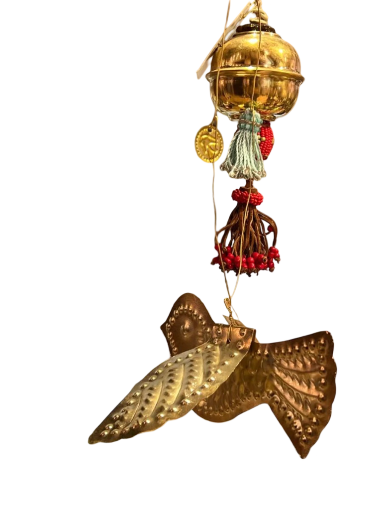 890765-Metal Sparrow Festive Ornaments-LE215,-.webp