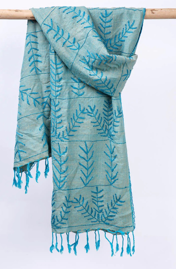 SS- 2302003 - Cotton Shawl 60x30 cm - LE2650,-GREY (2).webp