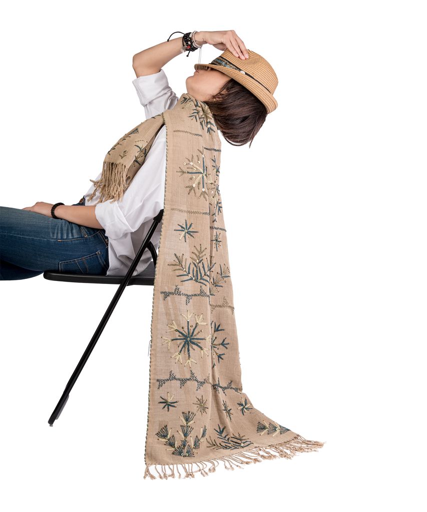 ٍShawl Ketan Heavy-شال كتان 60 تقيل