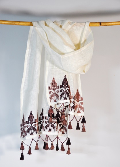 [80623] Shawl Ketan NS-2x0.60شال كتان شمال