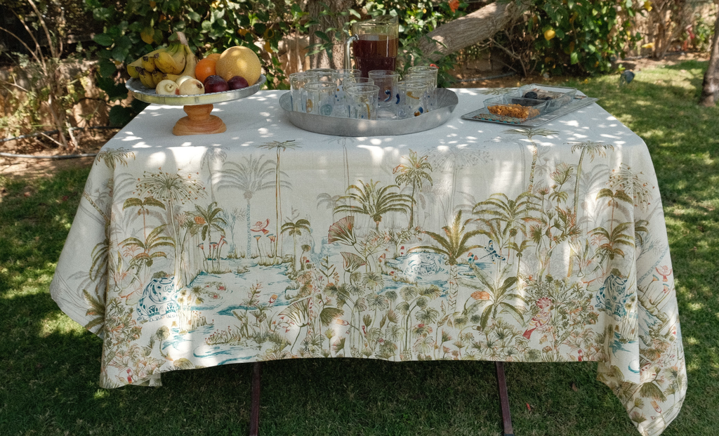 Tablecloth Pharaohs Paradise - مفرش طباعه نخل 1.7*2.5