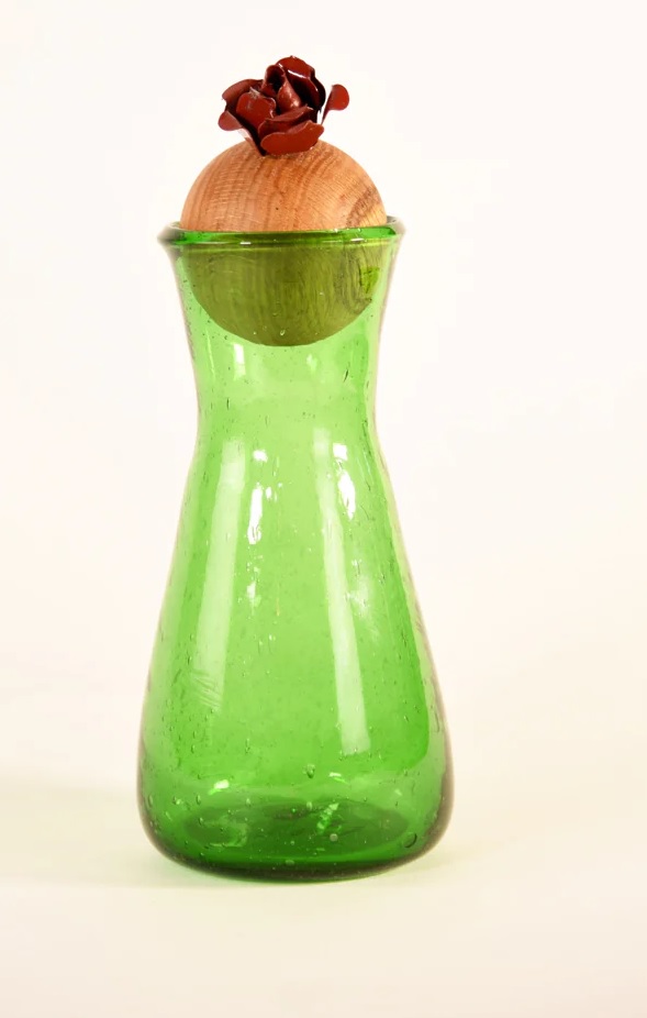 Glass Vase Ball - ابريق عصير كوره خشب