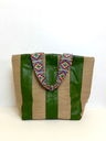 Bag Embroidered Handle NS - شنطه يد مجدول