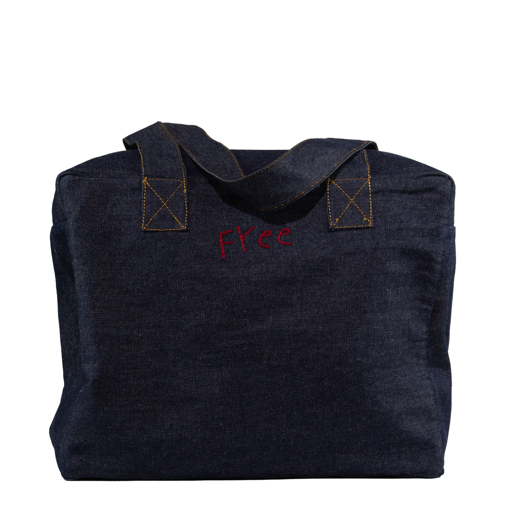 [890213] Weekend Bag Jeans/Lenin شنطه جينز وكتان (jeans)