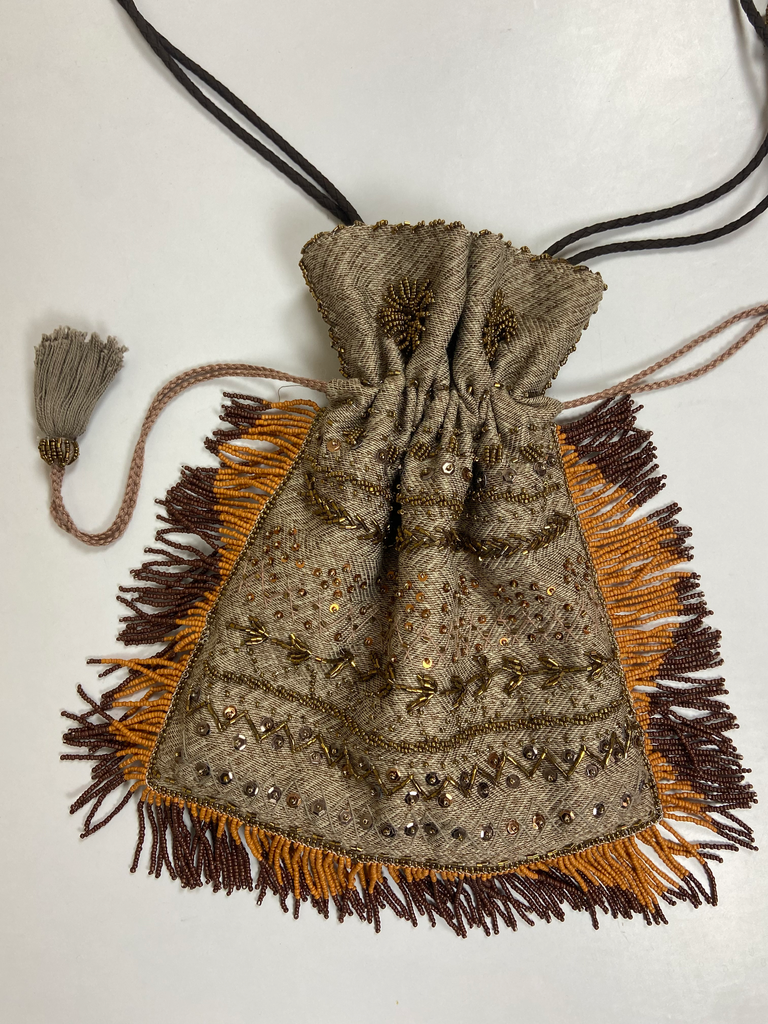 [24113] Bag Latma 7s Linen - شنطه لتمه كتان سبعات كبيره