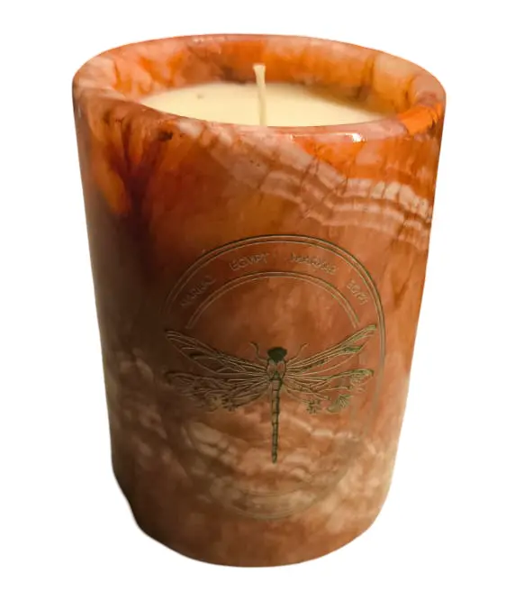 [380101] Candle Albaster Cylinder