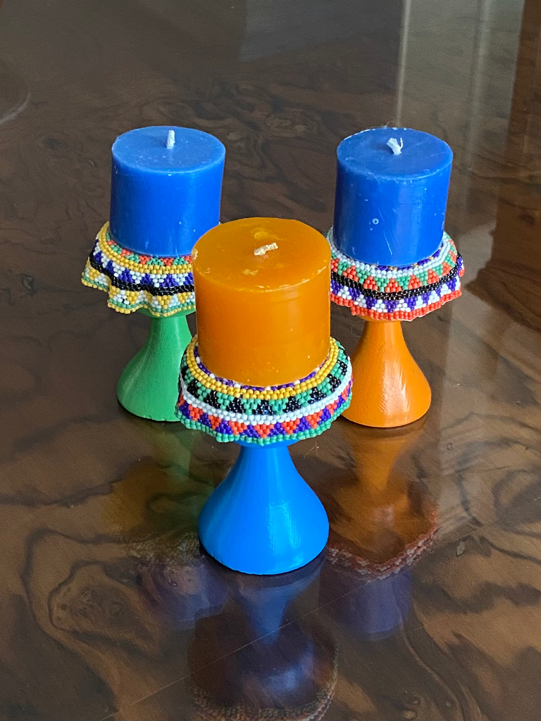 Wooden Candle Holder شمعدان خشب