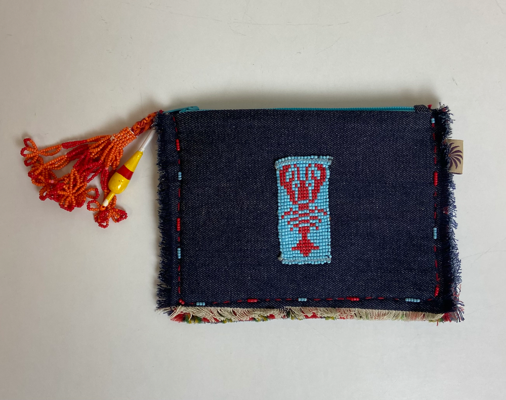[890506] Purse Jeans Lobster Blu-بوك ازرق استاكوزا