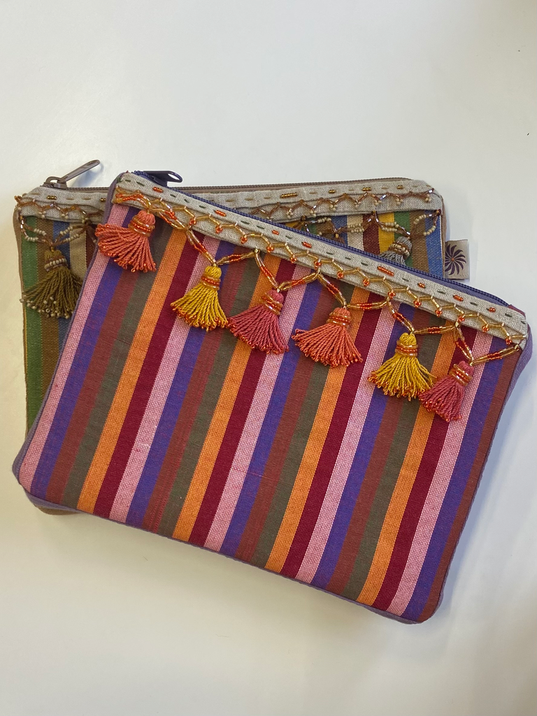 Purse Banda Stripes-بوك بندات شراشيب مقلم