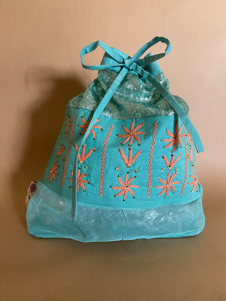 Bag BackPack Turqoise-شنطة ضهر تركواز
