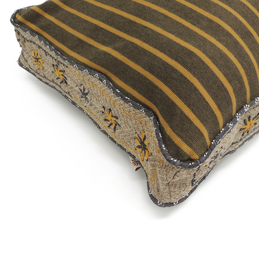 [234120] PC SS Ylw/Brwn Stripes 40x60 wide