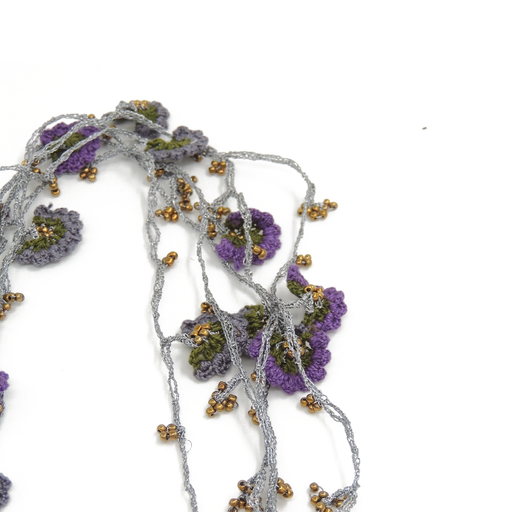 [890698] Necklace  Flowers عقد ورد