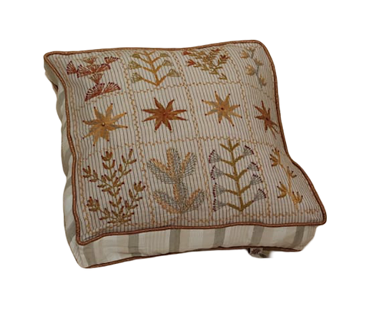 [88572]  PC Akhmim Striped 45*45 - خدديه بيج أخميم مقلمة